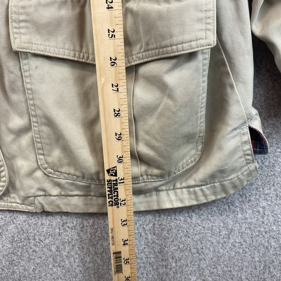 Vtg Old Navy chore coat corduroy collar cuffs L flannel lined Y2K 90’s retro - Picture 6 of 10